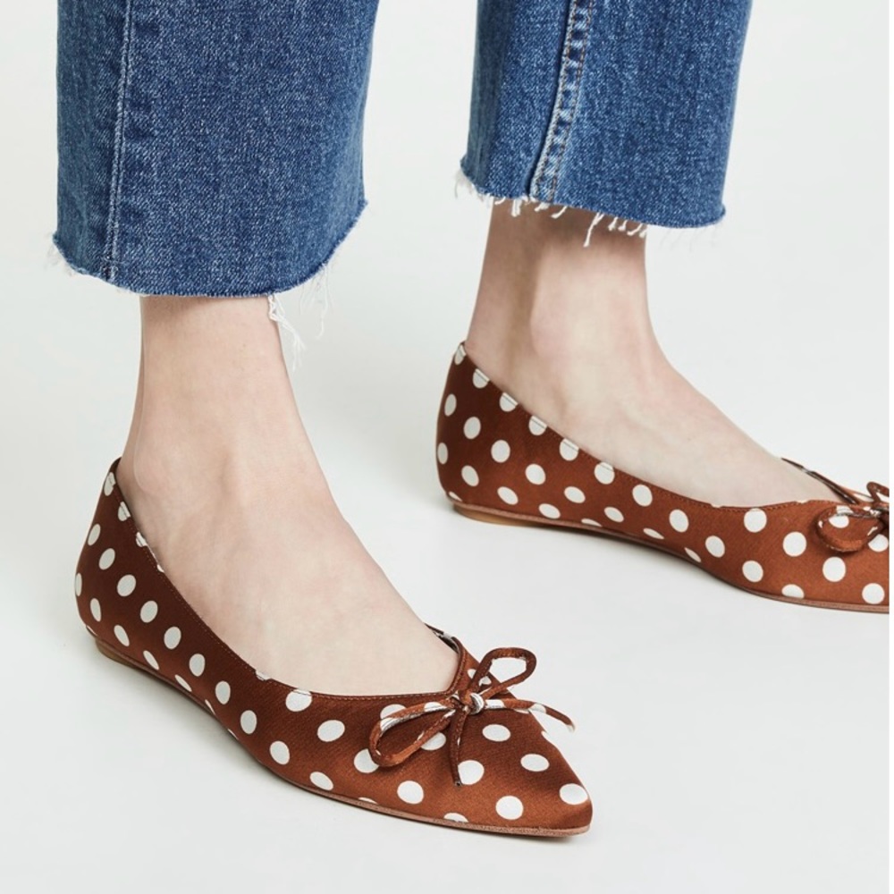 Jeffery Campbell Satin Lavinia Flats - Sz 8